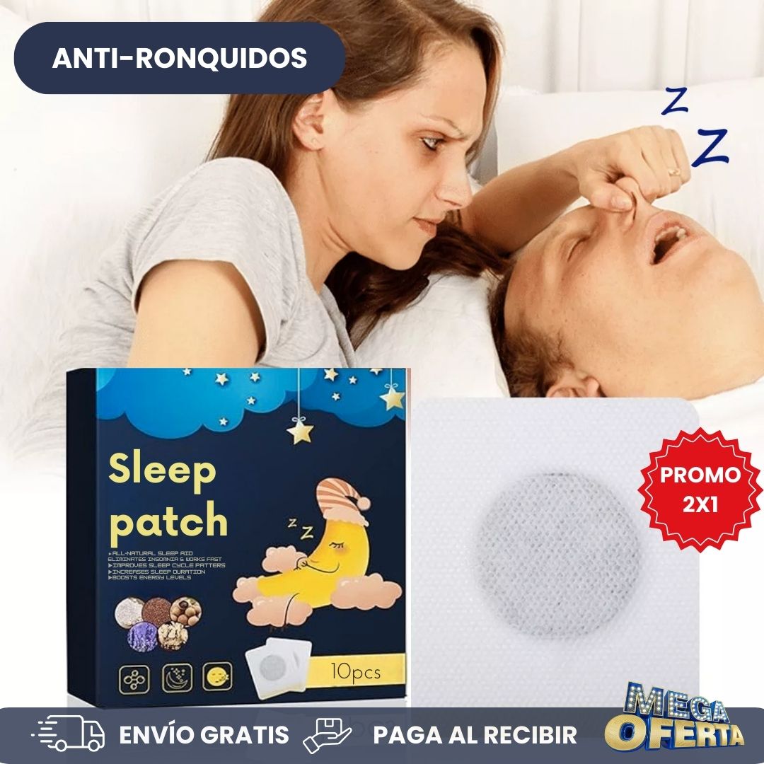 2X1 PARCHES PARA DORMIR (10 PARCHES POR CAJA), QUITA EL INSOMNIO, ES ANTIRONQUIDOS