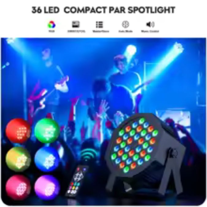 Luz Estrober Dmx 36 - Led Activada Por Sonido DJ