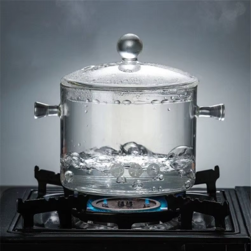 Olla de Vidrio Templado Premium Resistente al Calor – Cocina Saludable con Estilo y Resistencia