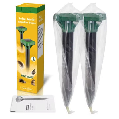 Repelente Solar Anti-Plagas (1 Caja 2 Estacas)– Protege tu hogar y cultivos de las ratas, serpientes y plagas