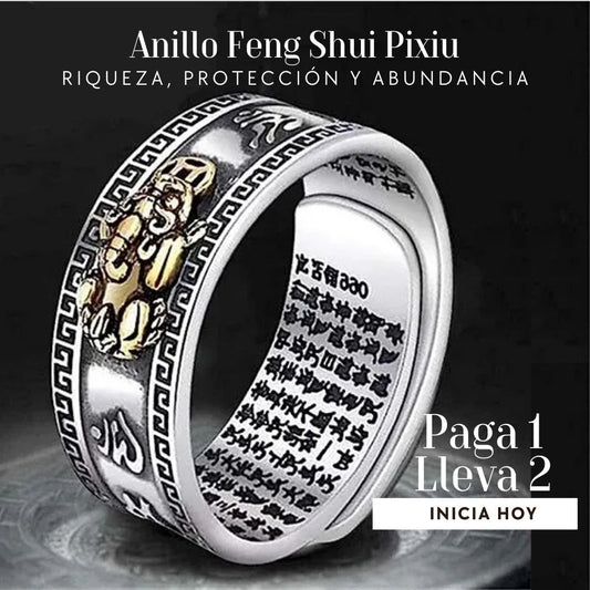 Anillo Feng Shui Pixiu Expandible – Riqueza, Protección y Abundancia en tus manos