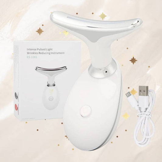 MASAJEADOR FACIAL DE IONES Y VIBRACIÓN ULTRASONICA RECARGABLE