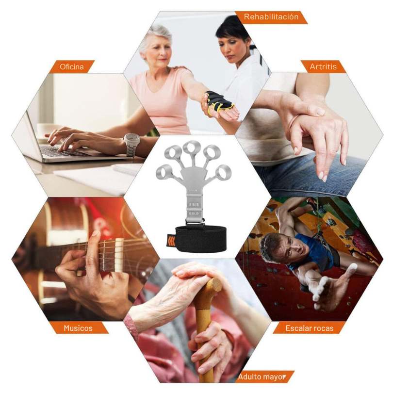 Ejercitador De Dedos Ejercicios Agarre X 2 unidaes