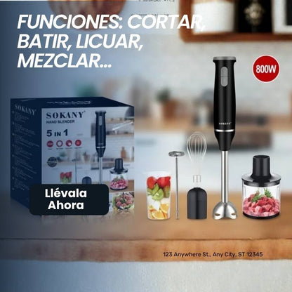 Batidora Sokany 5 en 1