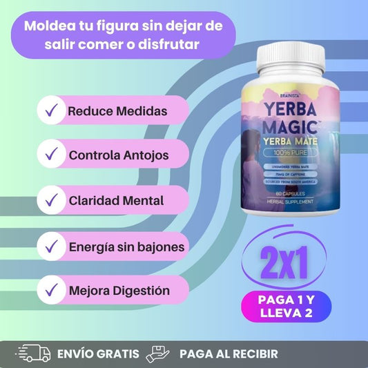 Yerba Magic - Reduce Tallas Sin Dietas, Ayuda a la Digestión, Aclara la Mente