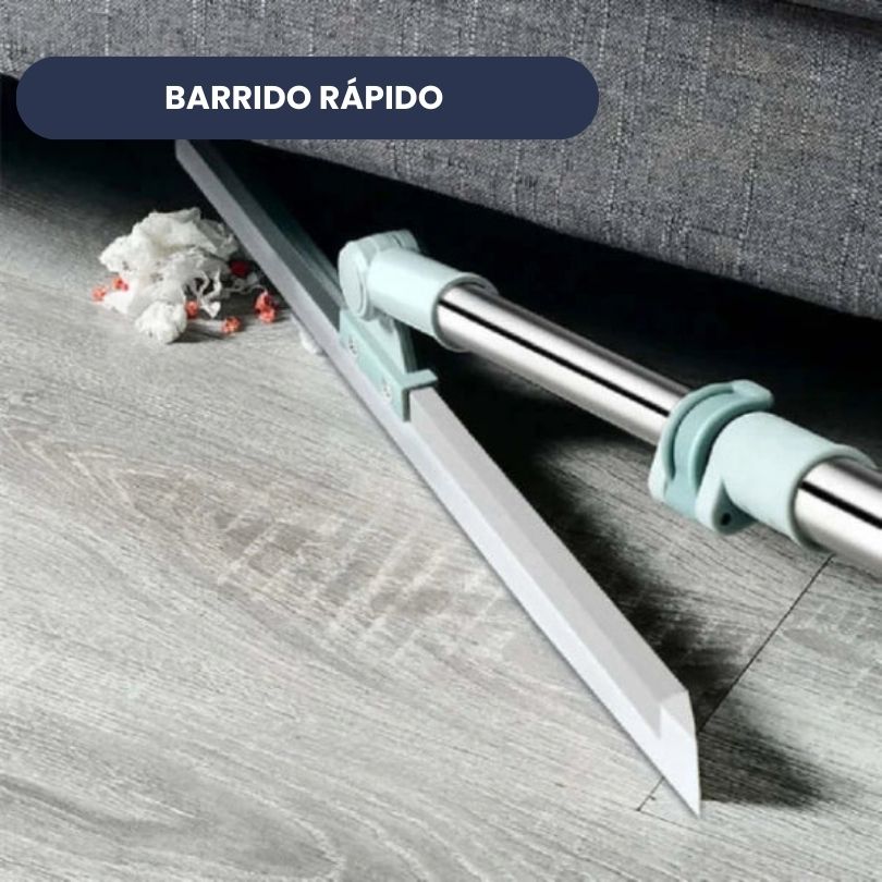 Escoba Mágica | Limpiador multifuncional | Cuchilla de silicona ajustable | Cabezal giratorio 180°