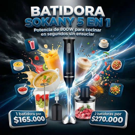 Batidora Sokany 5 en 1