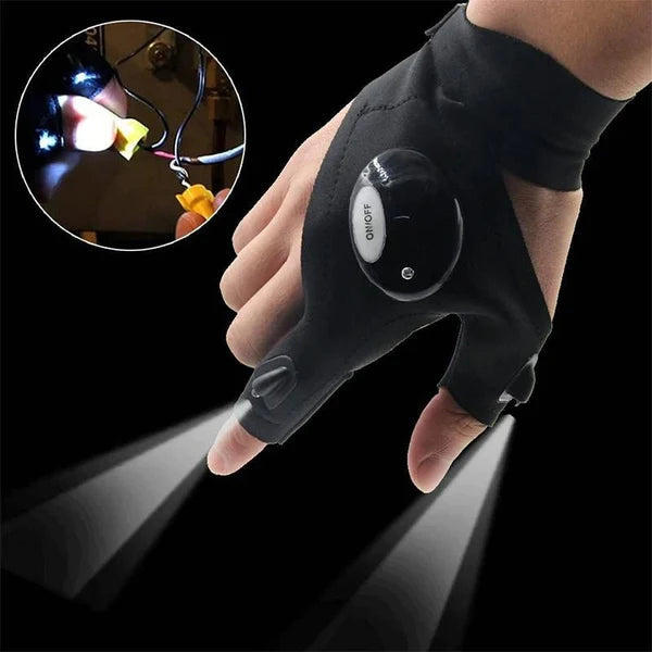 Guantes Con Luces Led Impermeables