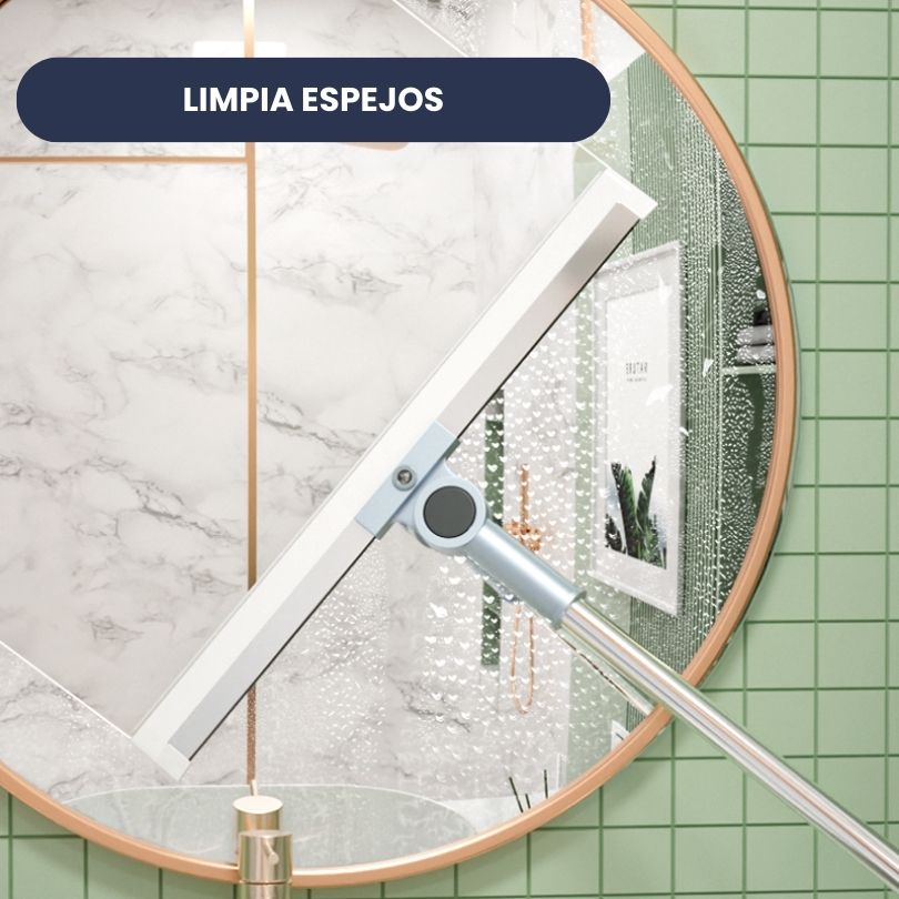 Escoba Mágica | Limpiador multifuncional | Cuchilla de silicona ajustable | Cabezal giratorio 180°