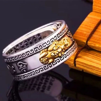 Anillo Feng Shui Pixiu Expandible – Riqueza, Protección y Abundancia en tus manos
