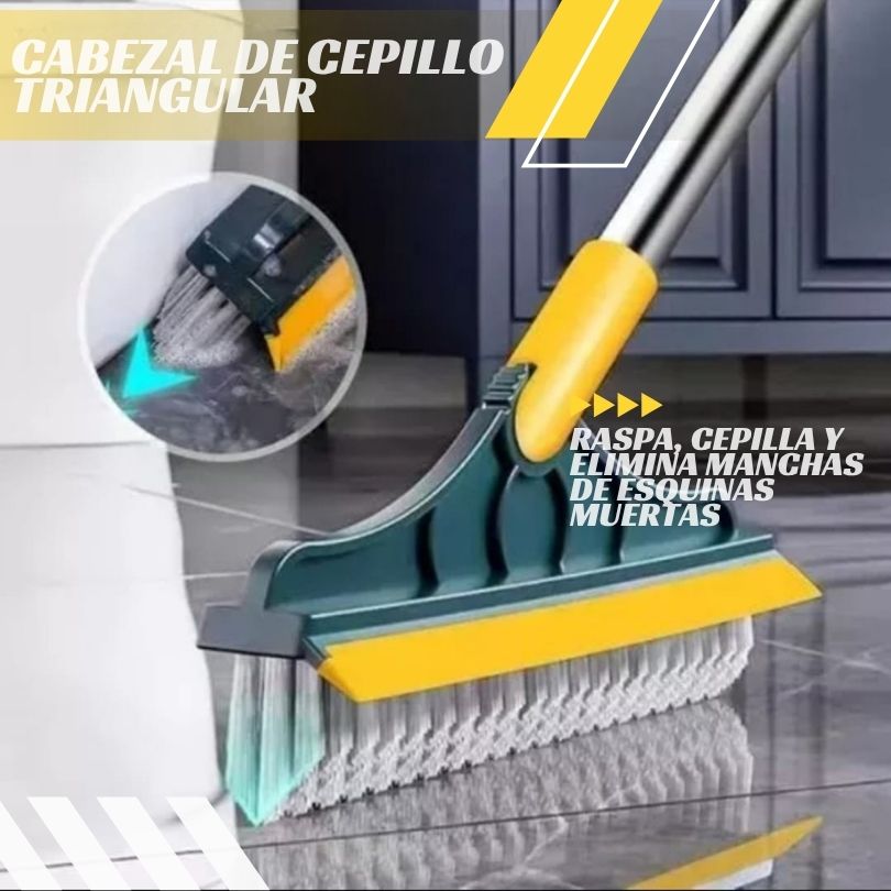 Cepillo 3 en 1 Súper Limpieza – Llega donde otros no llegan, sin agacharte ni esforzarte