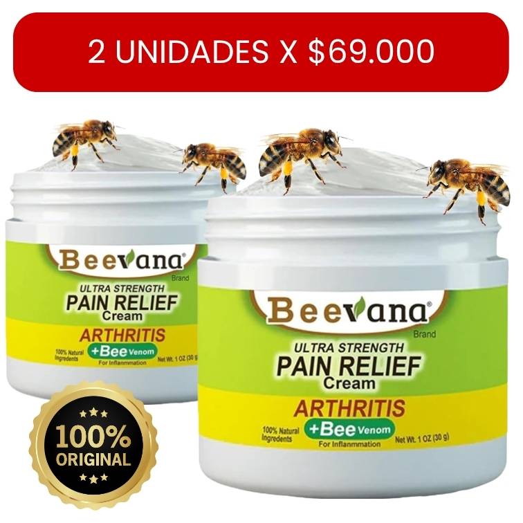 Bee Venom reduce un 83% los dolores articulares en la primera semana de uso! 2 unidades x $69.000
