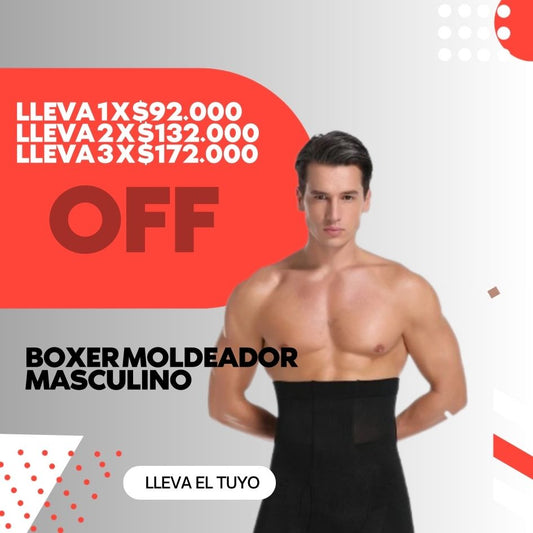 Boxer Neopreno Moldeador Masculino – Control de Abdomen Comodo y Fresco