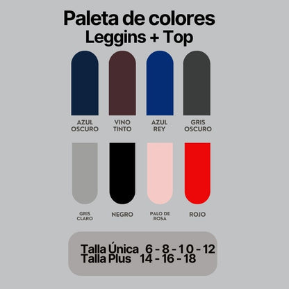 CONJUNTO DEPORTIVO LEGGINS + TOP