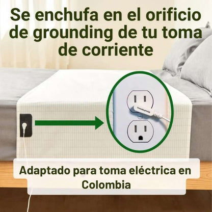 Sábana Grounding well: Duerme conectado a tierra y reequilibra los sistemas del cuerpo
