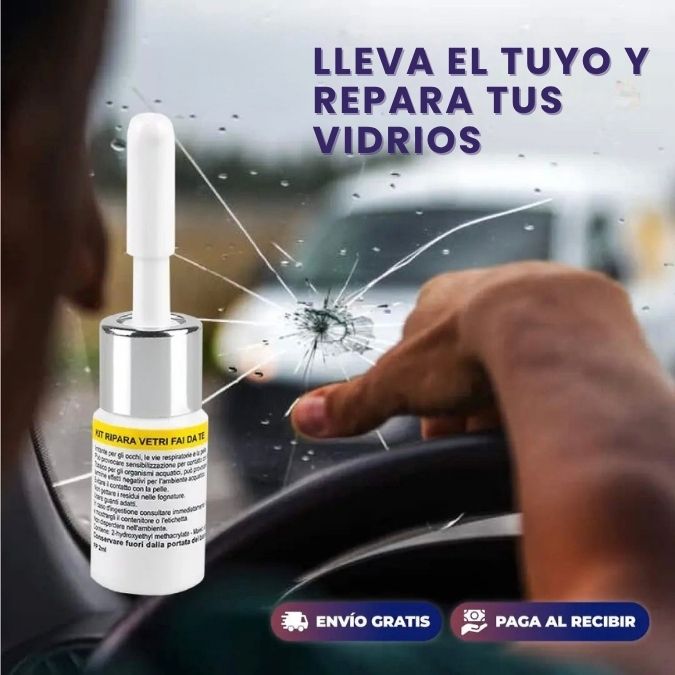Kit Reparador de vidrios - Para Celulares, Carros y Cristal - Envío Gratis