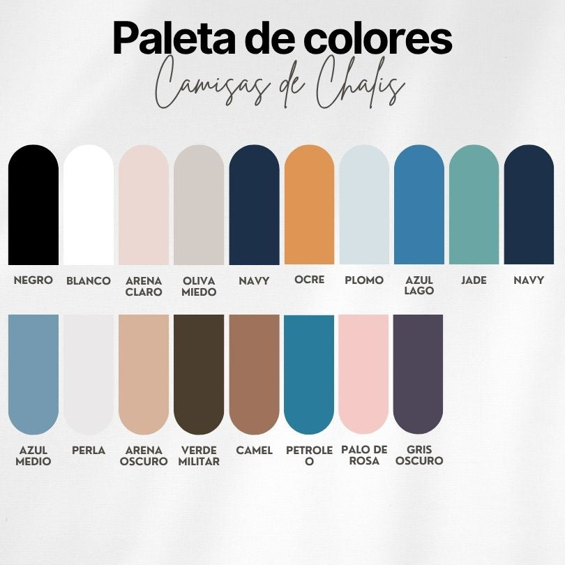 Camisa de Chalís, Slim Fit - Cuello Nerú, Manga Corta