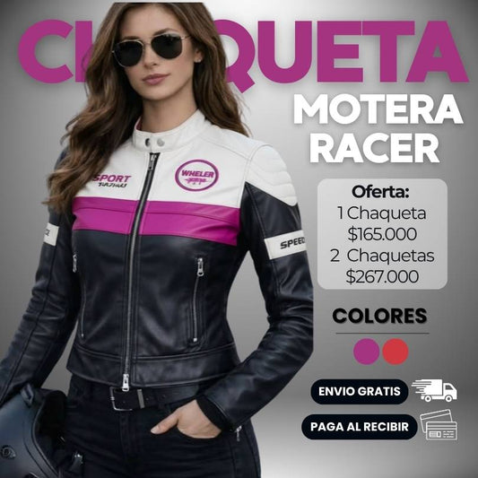 CHAQUETA MOTERA RACER