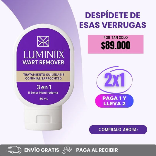 LUMINIIX - Elimina Verrugas, Lunares y Manchas, Rapido y sin Dolor