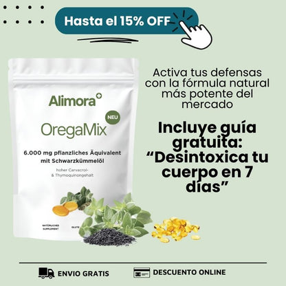 OregaMix Natural Defense – Limpia tu cuerpo y fortalece tus defensas desde el primer día