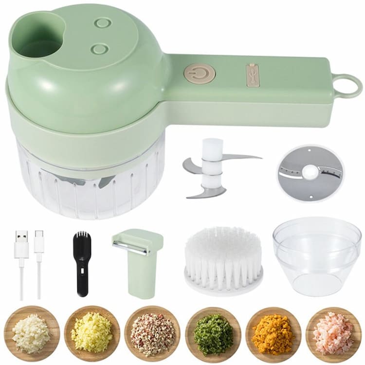 CORTADOR MULTIFUNCIONAL ELECTRICO DE ALIMENTOS Y AJO