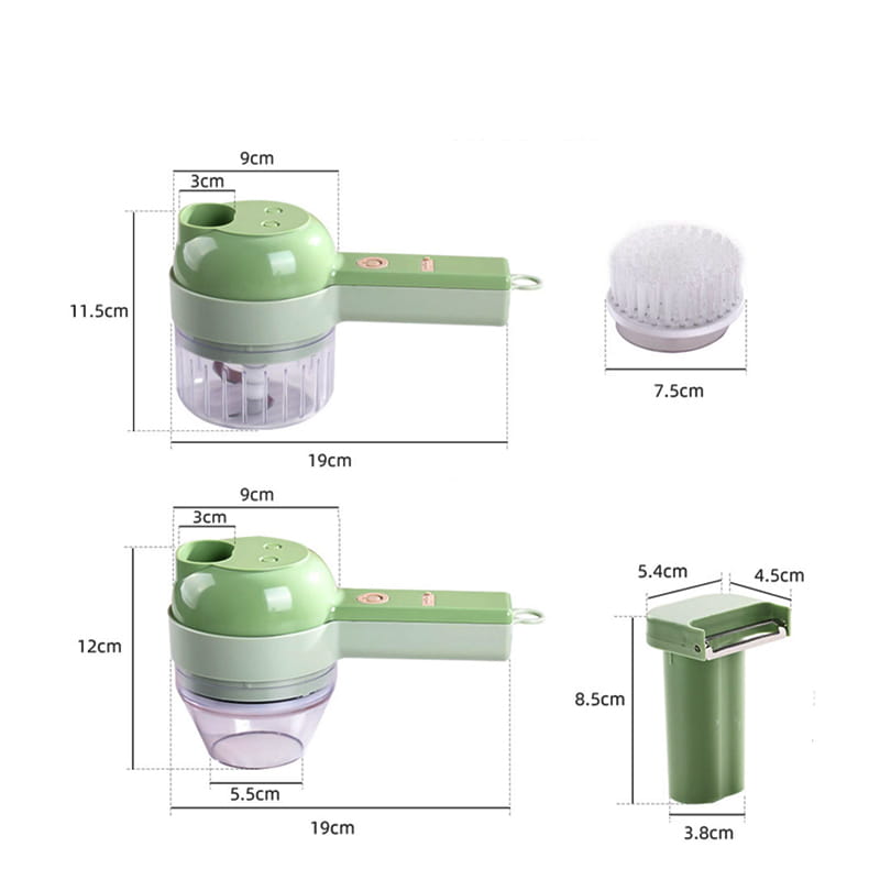 CORTADOR MULTIFUNCIONAL ELECTRICO DE ALIMENTOS Y AJO