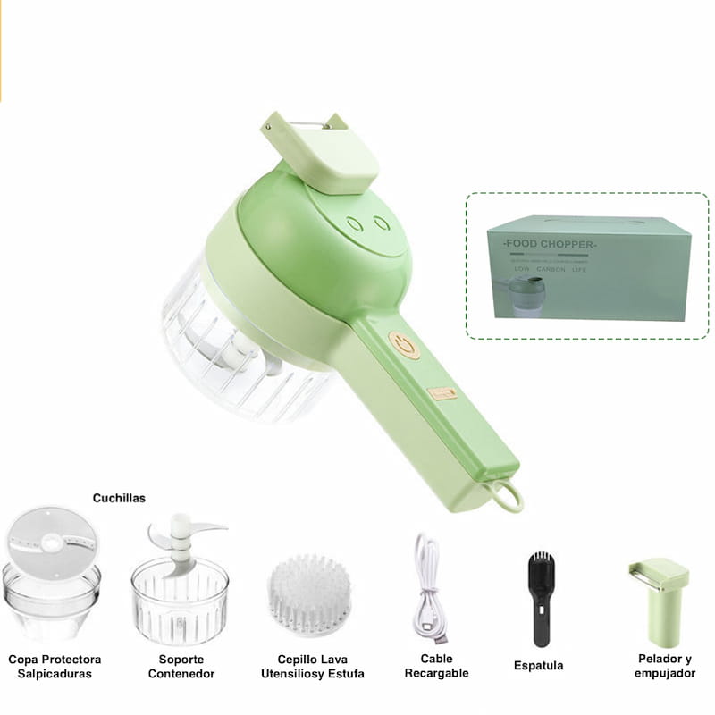 CORTADOR MULTIFUNCIONAL ELECTRICO DE ALIMENTOS Y AJO