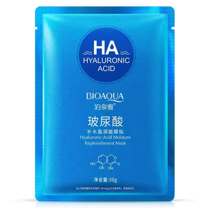 COMBO RUTINA DE LIMPIEZA ACIDO HIALURONICO BIOAQUA (JABÓN, CREMA, MASCARILLA Y TÓNICO)