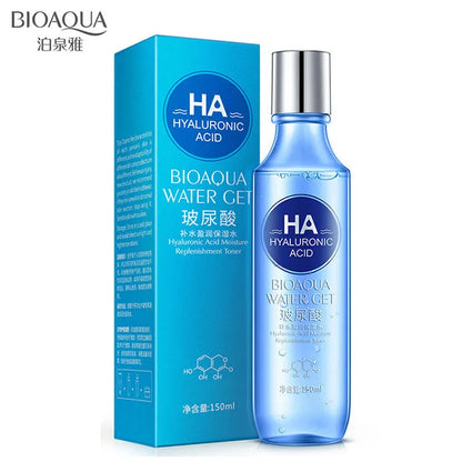 COMBO RUTINA DE LIMPIEZA ACIDO HIALURONICO BIOAQUA (JABÓN, CREMA, MASCARILLA Y TÓNICO)