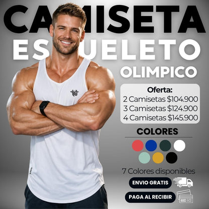 CAMISETA ESQUELETO OLIMPICO