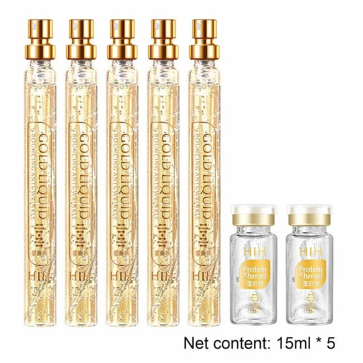 Suero facial antiedad, reafirmante + Hilos tensores de colágeno con elevación.