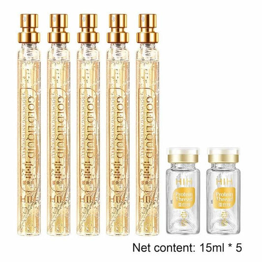 Suero facial antiedad, reafirmante + Hilos tensores de colágeno con elevación.